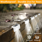 Sakerplus Solar Deck Lights Outdoor 4 Pack