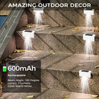 Sakerplus Solar Deck Lights Outdoor 4 Pack
