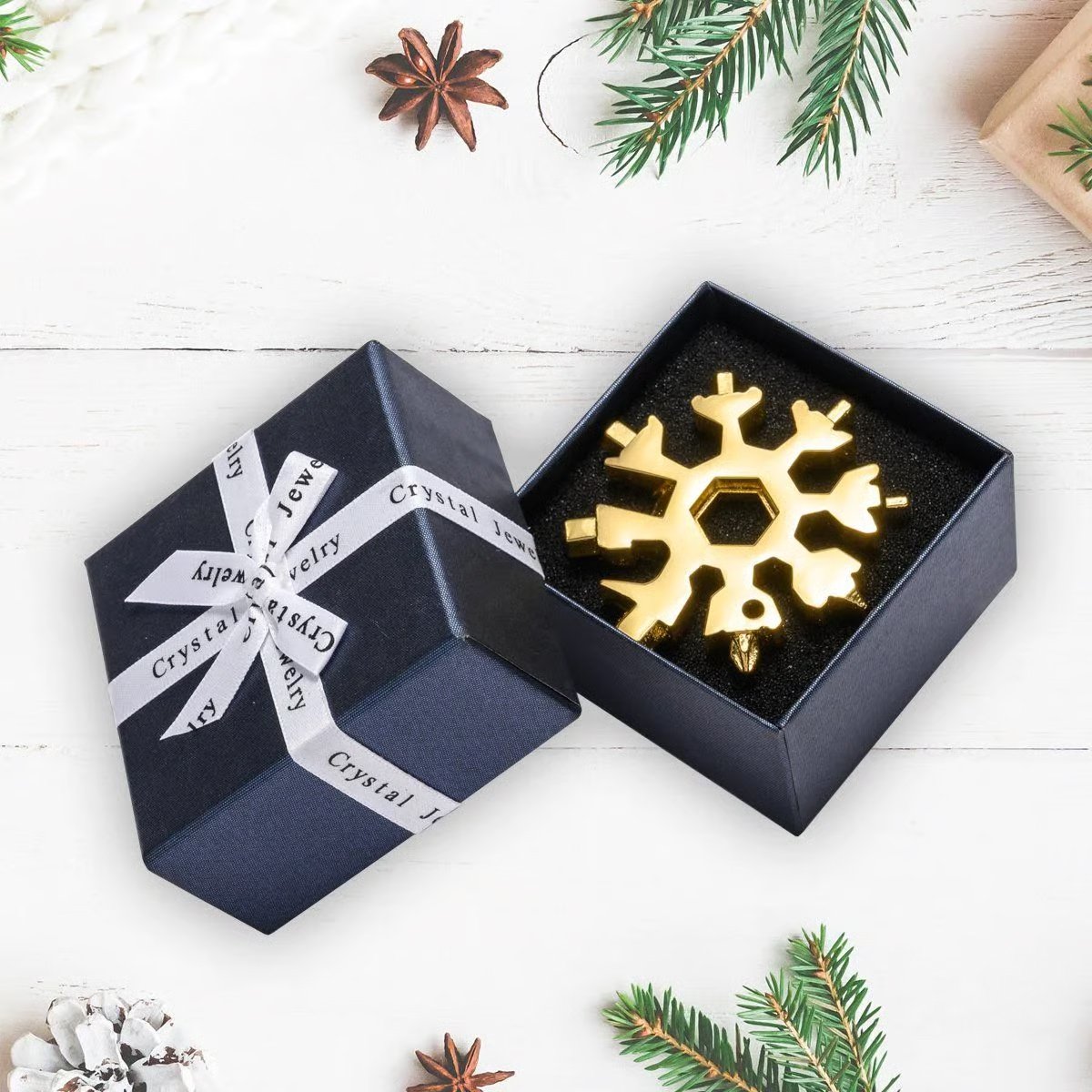 Sakerplus 18-in-1 Stainless Steel Snowflakes Multi-tool