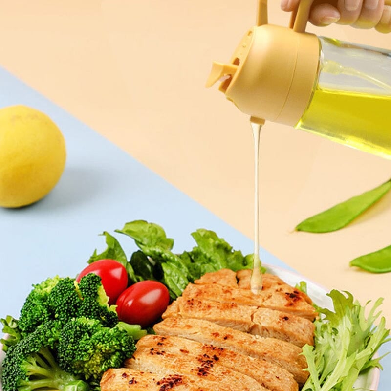 Sakerplus 2-in-1 Glass Oil Sprayer and Dispenser