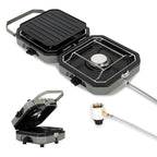 Sakerplus 2 Burner Propane Camping Stove with Grill