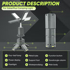 Sakerplus Telescopic Rechargeable Camping Lantern