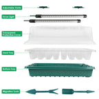 Sakerplus Seed Starter Tray with Grow Light
