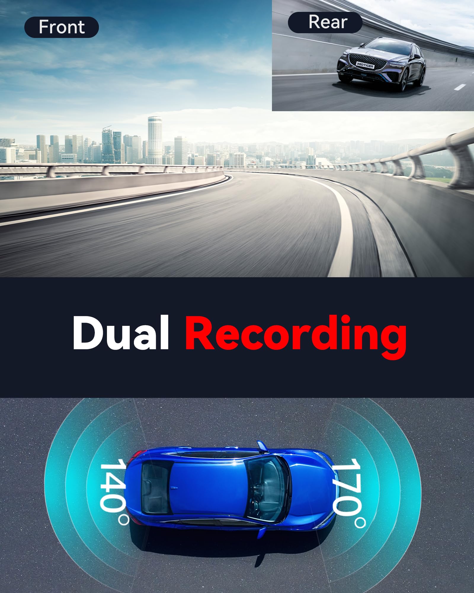 Sakerplus® 4K Dual Front And Rear Camera
