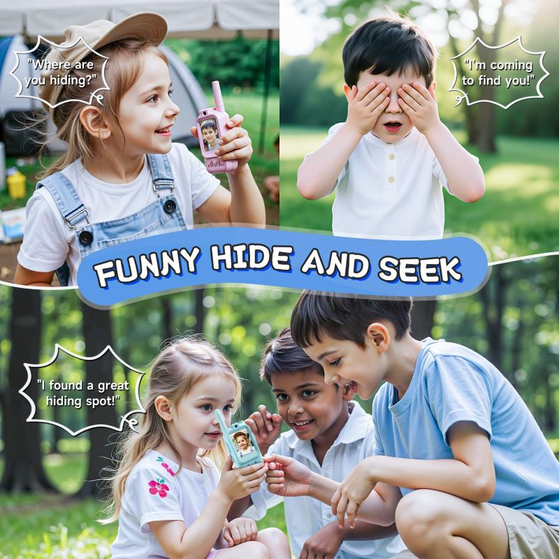 Sakerplus Rechargeable Video Walkie Talkies for Kids