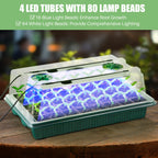 Sakerplus 2 Pack Seed Starter Tray with Grow Light