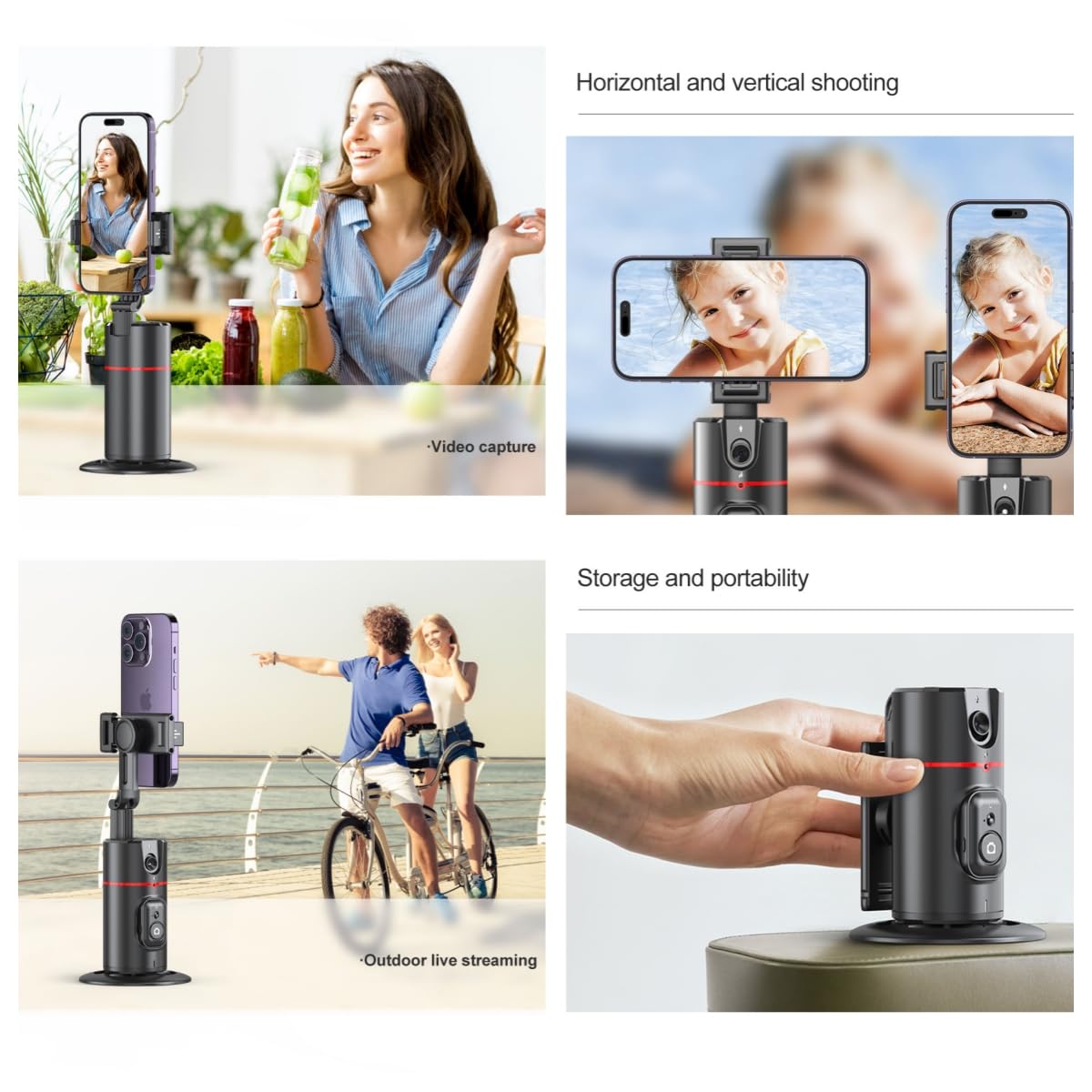 Sakerplus® Auto Face Tracking Tripod Remote Control