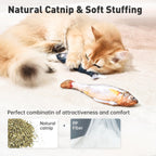 Sakerplus® Realistic Flopping Fish Cat Toys 3 pack