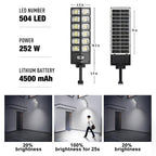 Sakerplus® Solar Street Lights Outdoor Waterproof