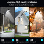 Sakerplus® Solar Street Lights Outdoor Waterproof