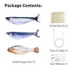 Sakerplus® Realistic Flopping Fish Cat Toys 3 pack