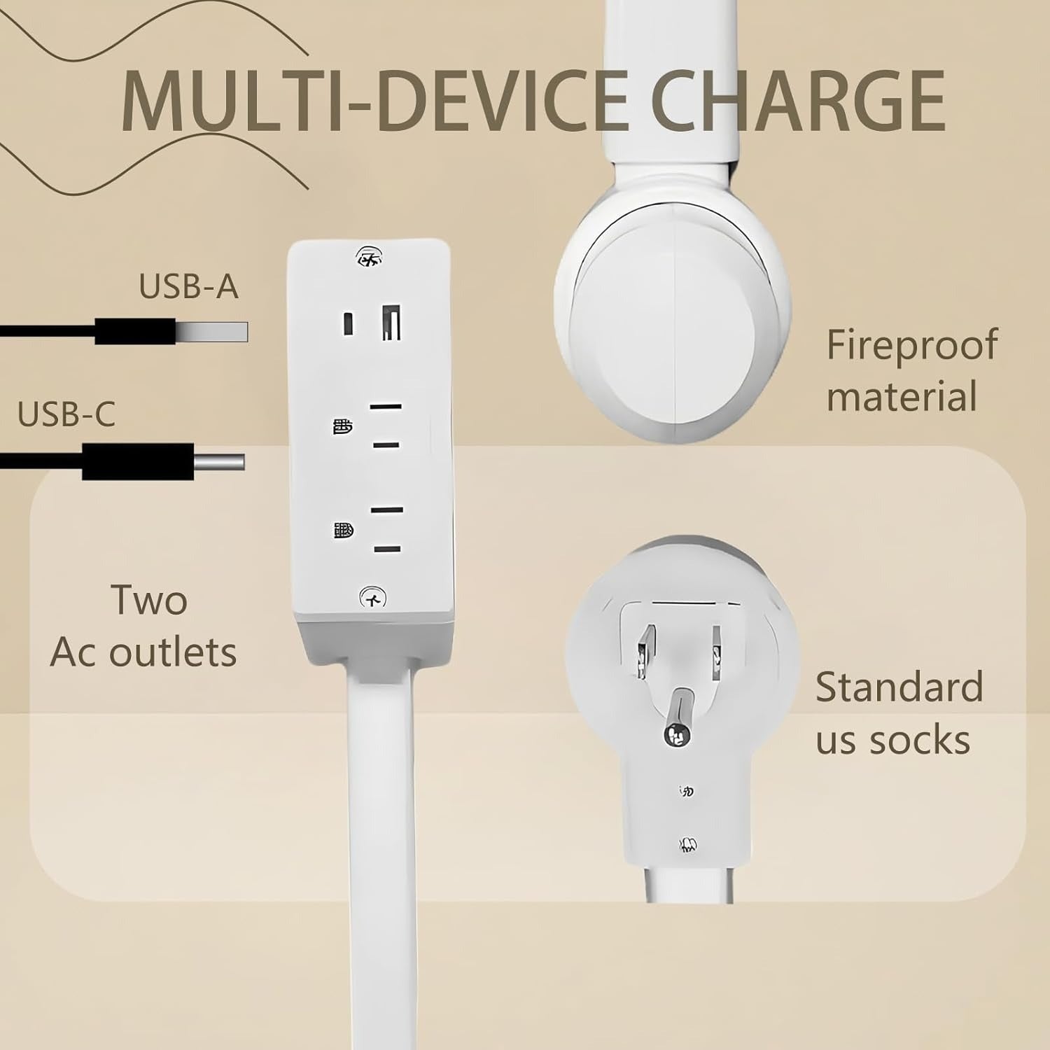 Sakerplus® Electrical Outlet Extender