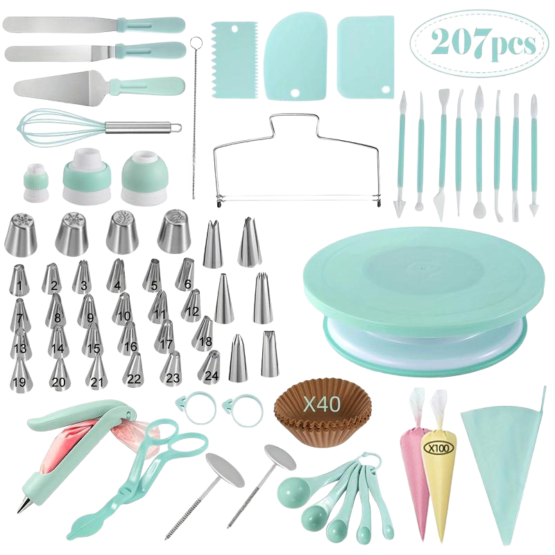 Sakerplus® Cake Decorating Turntable Supplies Kit