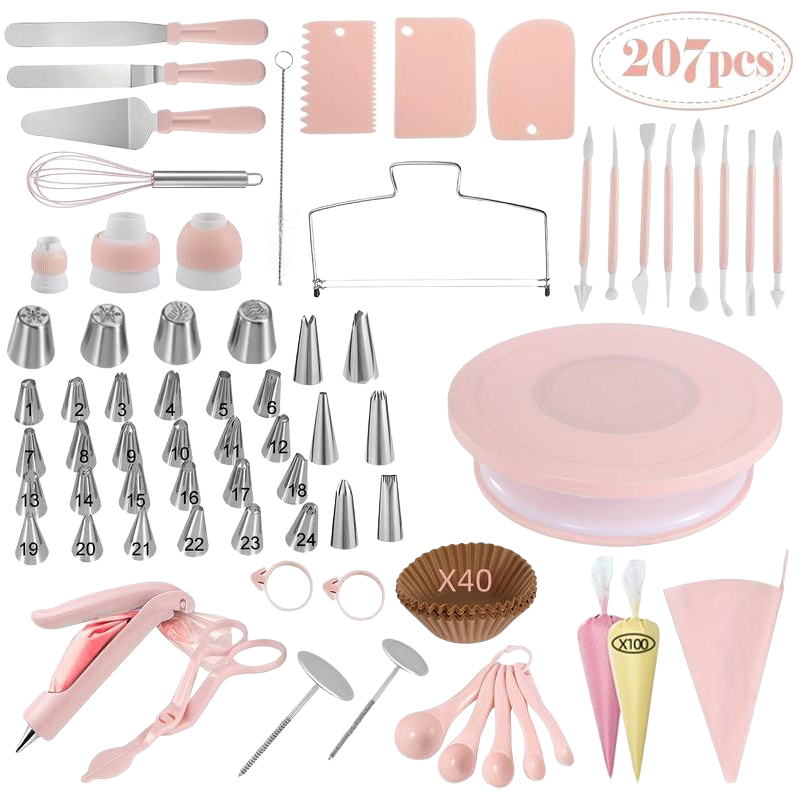 Sakerplus® Cake Decorating Turntable Supplies Kit