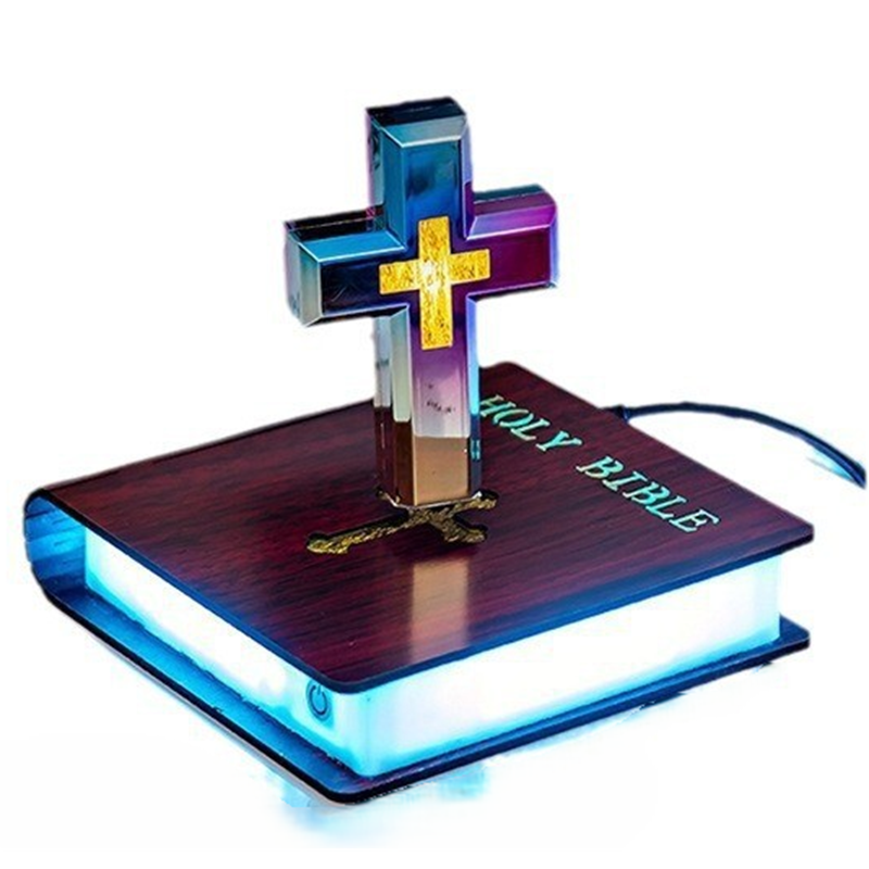 Sakerplus® Levitating Magnetic Floating Cross Lamp