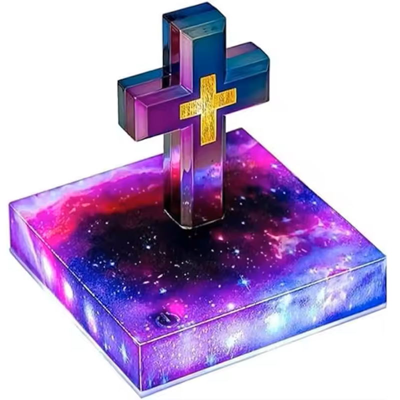 Sakerplus® Levitating Magnetic Floating Cross Lamp