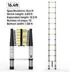 Sakerplus® Portable Collapsible Extension Ladder