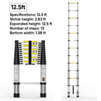 Sakerplus® Portable Collapsible Extension Ladder